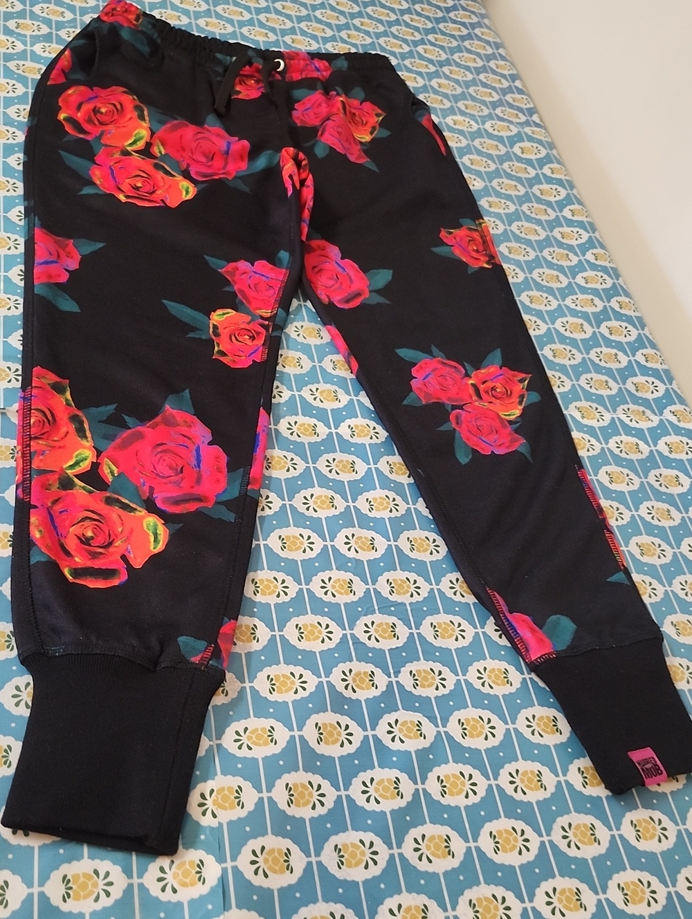 Married To The Mob Rose Sweatpants Joggers Streetwear Small